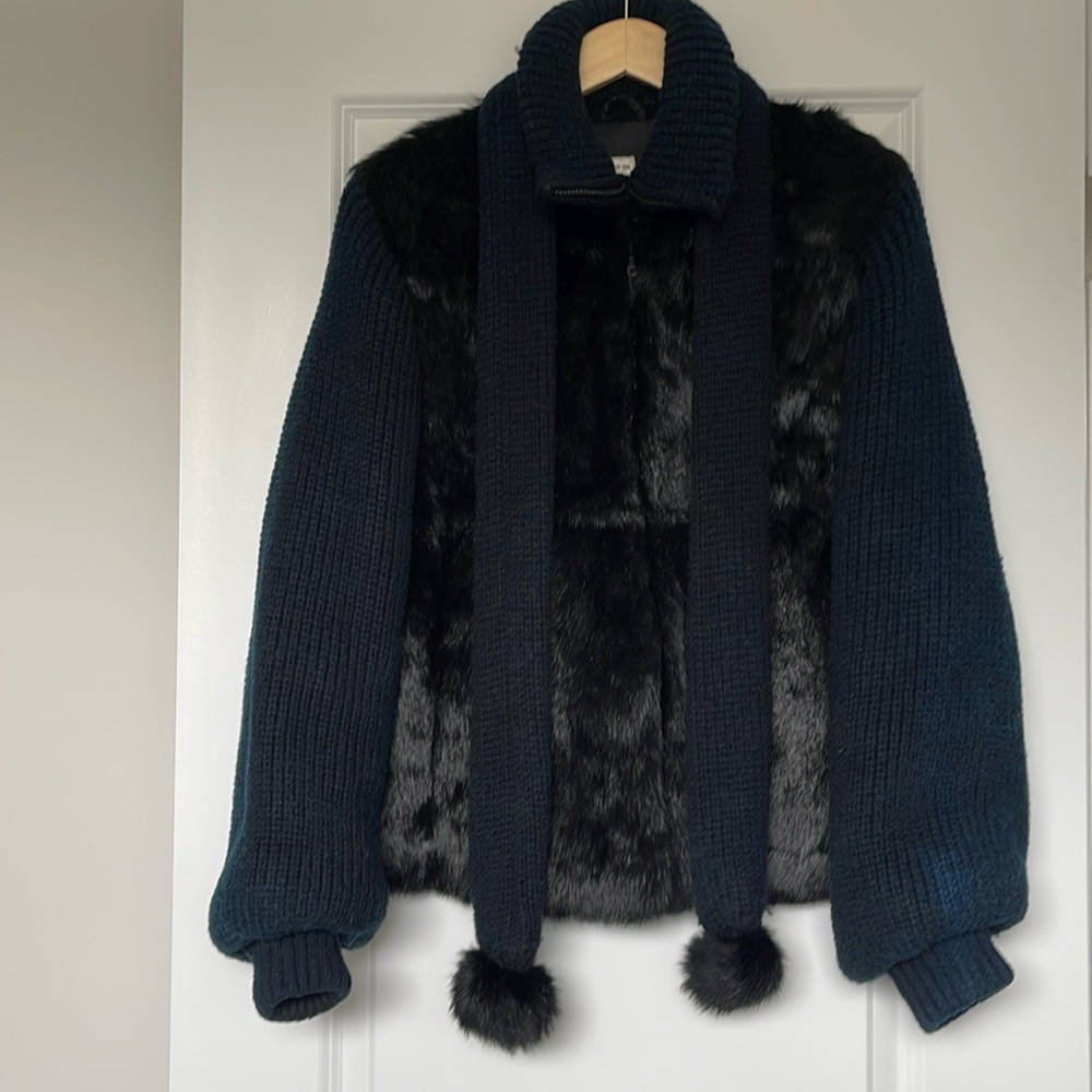 Sweater Fur Coat